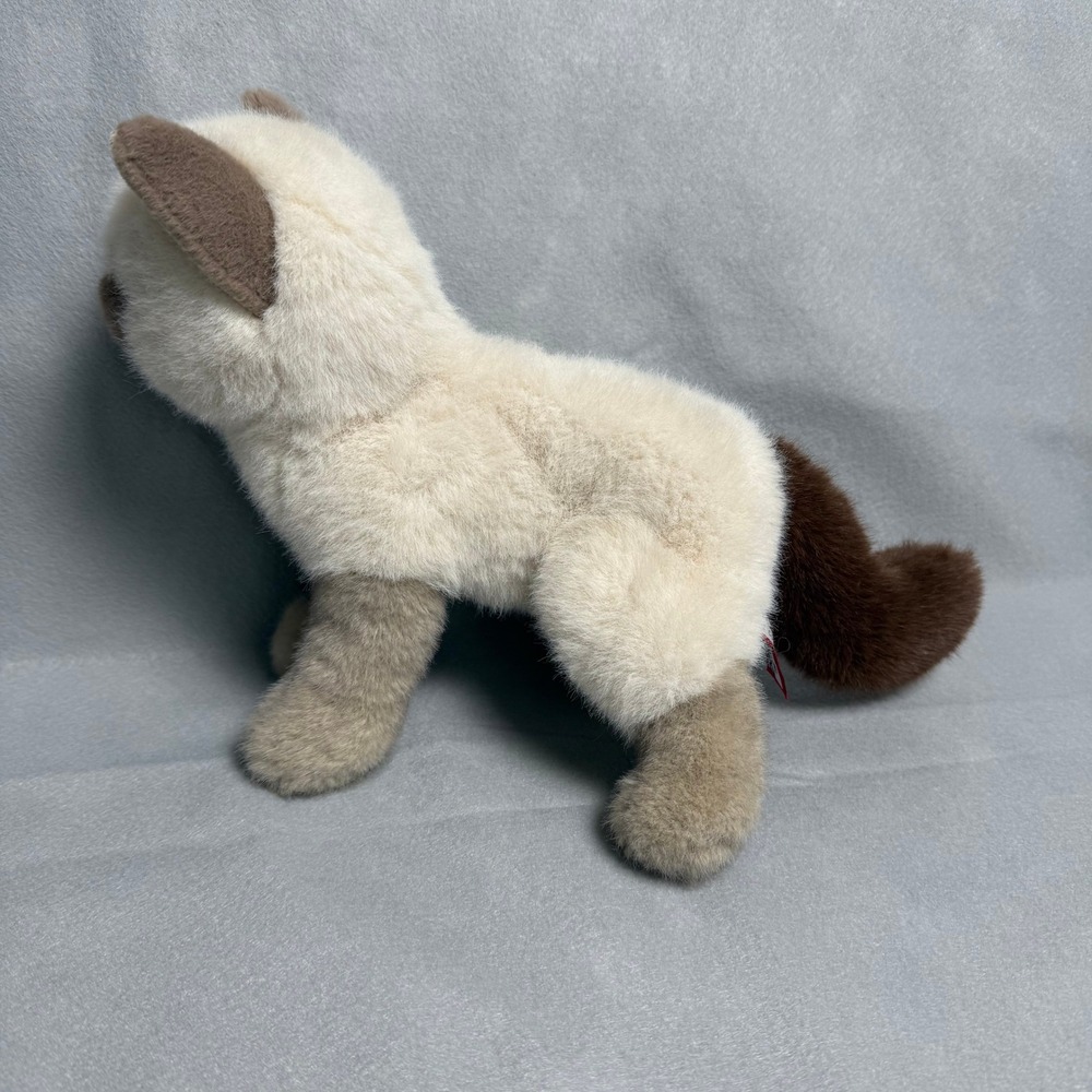 Douglas Cuddle Toy Siamese Cat Plush Stuffed Animal Cream Brown 4390 12 inch - Picture 4 of 9